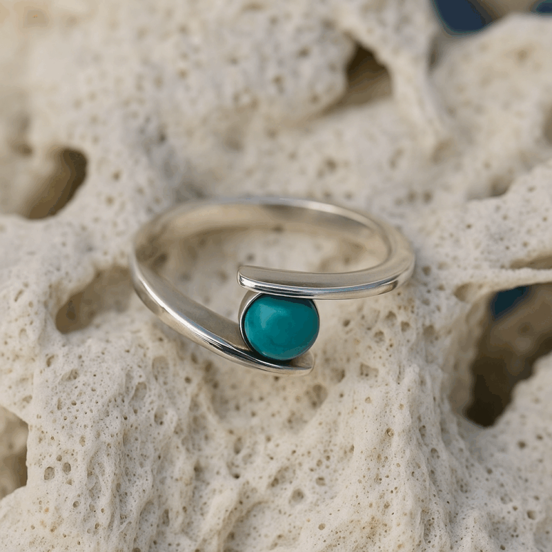 Pierscionek z Turkusem