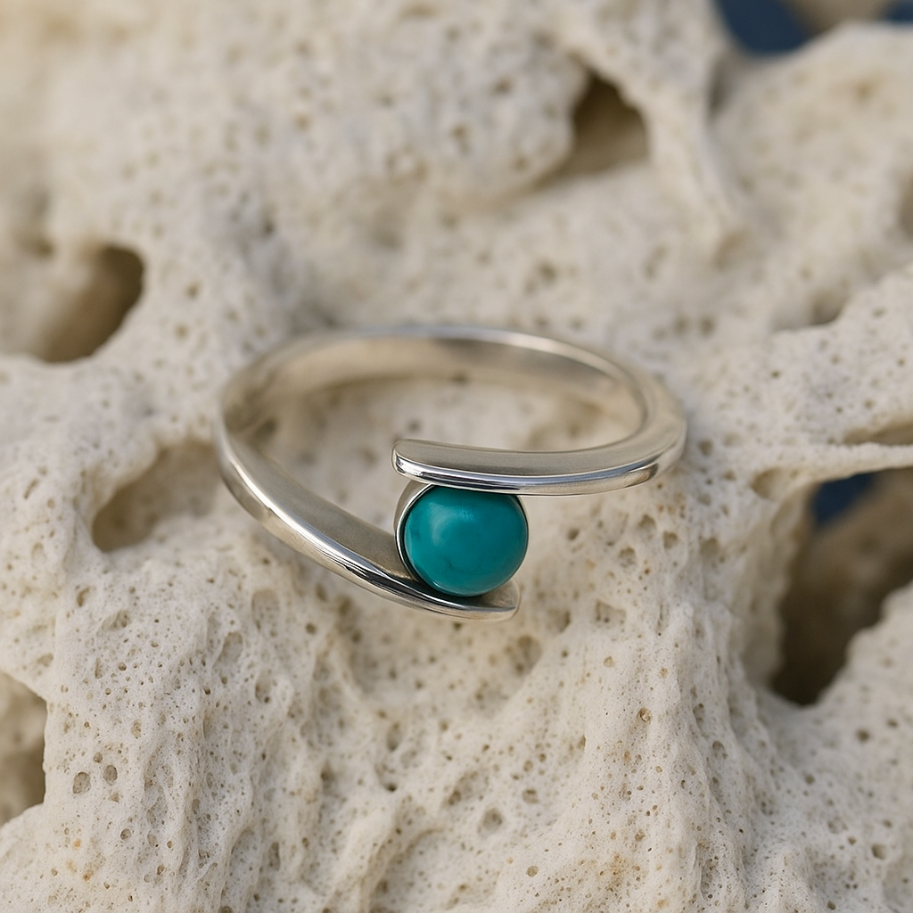 Pierscionek z Turkusem