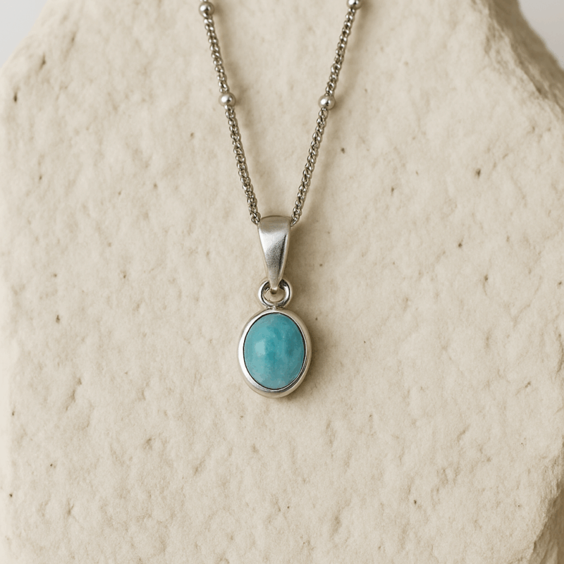 Wisiorek Larimarowa Kropla