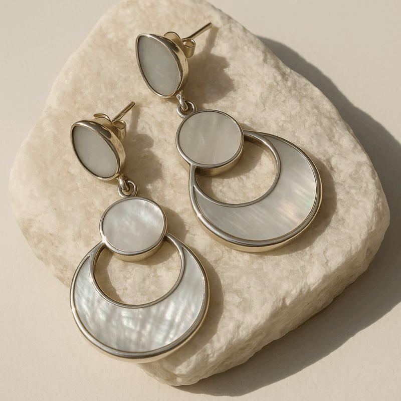 Kolczyki Perłowe Zaćmienie